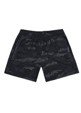 Ανδρικό μαγιό - GUF - YHM-823 - cammo swimshorts regular fit μαύρο