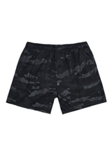 Ανδρικό μαγιό - GUF - YHM-823 - cammo swimshorts regular fit μαύρο