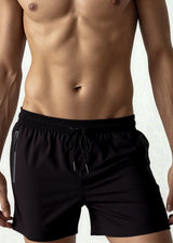 Ανδρικό μαγιό 5 EVEN STAR - YHM-917 - simple swim shorts μαύρο