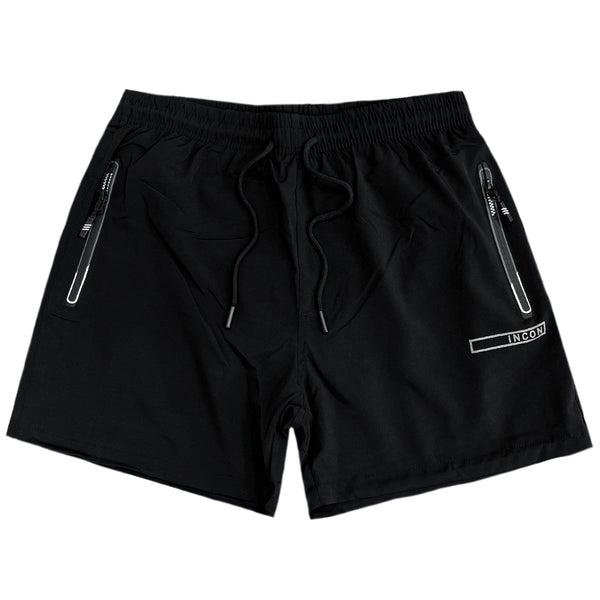 5 EVEN STAR - YHM 915 - incon swim shorts - black