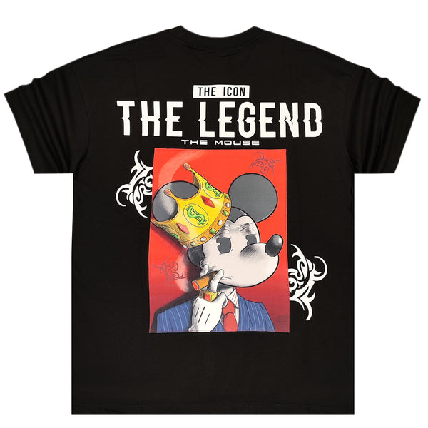 ICON D2 - Z-1060 - Oversized the legend mouse tee - black