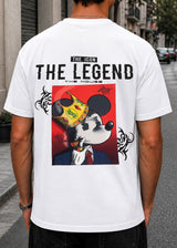 GUF CLOTHING Ανδρική κοντομάνικη μπλούζα λευκή The Legend Z-1060-white