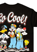 GUF CLOTHING Κοντομάνικη μπλούζα μαύρη regular fit So Cool Z-1065-black