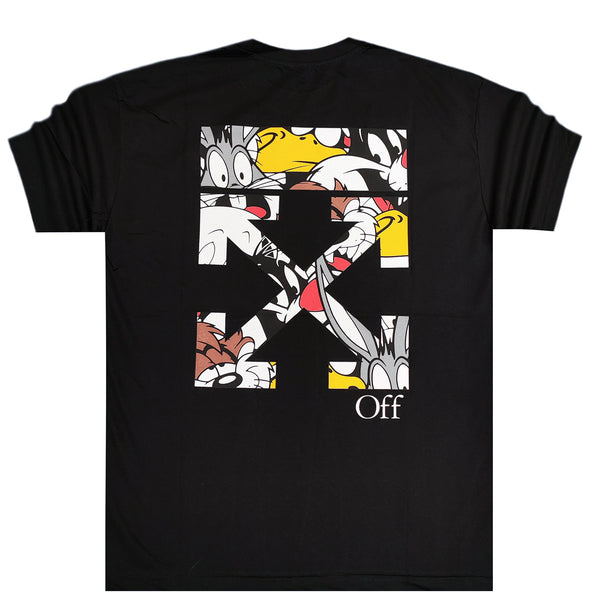 ICON D2 - Z-1069 - Oversized characters off tee - black