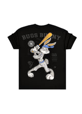 GUF CLOTHING Ανδρική κοντομάνικη μπλούζα μαύρη regular fit Bugs Yankee Z-1075-black