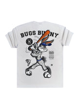 GUF CLOTHING Κοντομάνικη μπλούζα λευκή regular fit Bugs Yankee Z-1075white