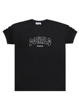 Ανδρική κοντομάνικη μπλούζα GUF - Z-1095 - regular fit μαύρο