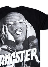 Κοντομάνικη μπλούζα GUF - Z-1203 - regular fit gangster μαύρο