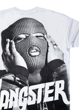 Κοντομάνικη μπλούζα GUF - Z-1203 - regular fit gangster λευκό