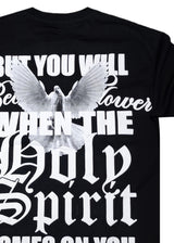 Κοντομάνικη μπλούζα GUF - Z-1205 - regular fit holy spirit μαύρο