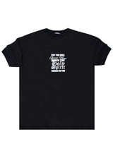 Κοντομάνικη μπλούζα GUF - Z-1205 - regular fit holy spirit μαύρο