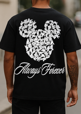 Κοντομάνικη μπλούζα GUF - Z-1208 -always forever regular fit tee μαύρο