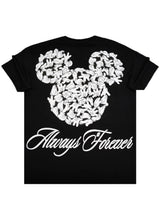 Κοντομάνικη μπλούζα GUF - Z-1208 -always forever regular fit tee μαύρο