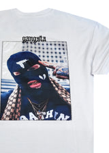Κοντομάνικη μπλούζα GUF - Z-1211 - gangsta regular fit tee λευκό