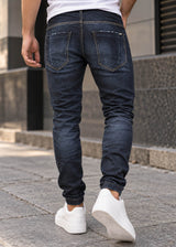 DAMAGED JEANS - Ανδρικό τζιν παντελόνι regular fit - Denim ZR21