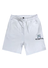 Ανδρική βερμούδα Vinyl art clothing - 05970-02 - elevated logo shorts λευκό