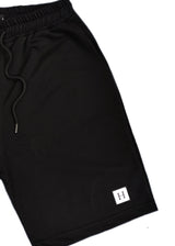 Ανδρική βερμούδα Henry clothing - 6-607 - patch logo shorts μαύρο