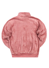 Ανδρική φούτερ με κολάρο New wave clothing - 232-39 - half zip sherpa design σομόν