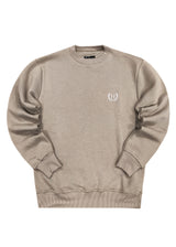 Ανδρικό φούτερ Henry clothing -3-669-hoodie small round logo μπεζ