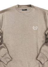 Ανδρικό φούτερ Henry clothing -3-669-hoodie small round logo μπεζ