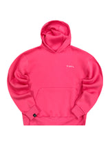 Ανδρικό φούτερ με κουκούλα Vinyl art clothing - 55412-03 - με κέντημα needle craft logo hoodie ροζ