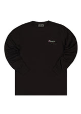 Ανδρική μακρυμάνικη μπλούζα Vinyl art clothing - 20620-01 - neon crew tee μαύρο