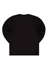 Ανδρική μακρυμάνικη μπλούζα Vinyl art clothing - 20620-01 - neon crew tee μαύρο