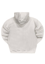 Ανδρικό φούτερ με κουκούλα Close society-C25-205K-white logo hoodie λευκό