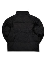 Ανδρικό μπουφάν με κολάρο GUF - M80220 - tape puffer μαύρο