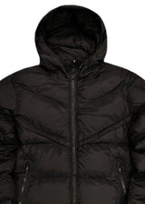 Ανδρικό μπουφάν με κουκούλα GUF - R2019 - arrow puffer μαύρο