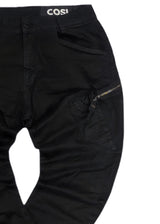 Ανδρικό Παντελόνι Cosi jeans - 62-otte - w23 - elasticated cargo μαύρο