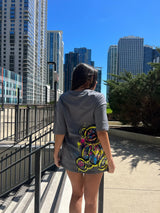 Κοντομάνικη μπλούζα Vinyl art clothing - 89420-09 - signature bear oversized fit γκρι