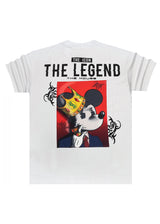 GUF CLOTHING Ανδρική κοντομάνικη μπλούζα λευκή The Legend Z-1060-white