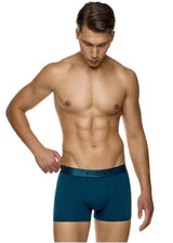 MED - Ανδρικό εσώρουχο μπόξερ LOGAN - Blue Black - 2112280-97-081