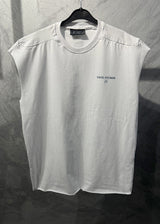 VINYL ART CLOTHING Ανδρική αμάνικη μπλούζα πορτοκαλί Capri Italia Sleeveless Oversized Tee 89520-27