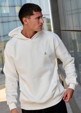 Ανδρικό μακρυμάνικο φούτερ με κουκούλα Tony couper-H26/18-ecru