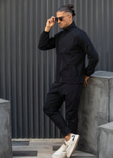 Ανδρική υφασμάτινη ζακέτα Henry clothing - 3-772 - black