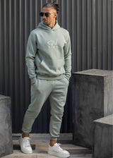 Ανδρικό φούτερ με κουκούλα Henry Clothing- 3-750 -signed logo hoodie μέντα