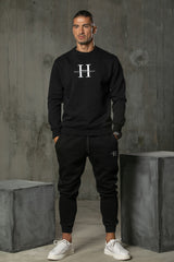 Henry clothing - 3-500 -  sweatshirt premium logo - black