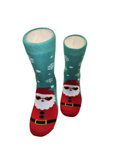 Χριστουγεννιάτικες κάλτσες V-tex - santa clause heart - γαλάζιο