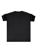 Ανδρική κοντομάνικη μπλούζα Close Society-STS-PUNTO-black fabric regular fit