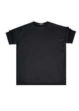 Ανδρική κοντομάνικη μπλούζα Close Society-STS-PUNTO-black fabric regular fit