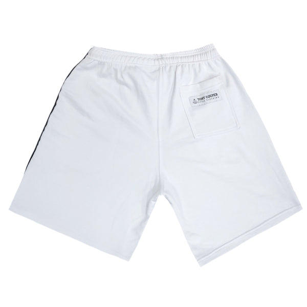 Tony couper  - V23/3 - black gross shorts - white