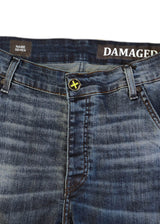 DAMAGED JEANS - Ανδρικό τζιν παντελόνι regular fit - Denim ZR11A