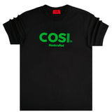 Cosi jeans - 61-S23-01 - green letters tee - black