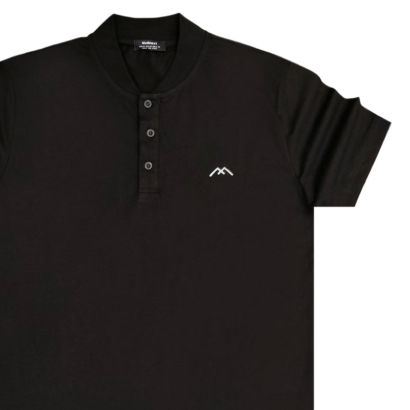 Madmext - MDXT.1000 - polo t-shirt luigi - black