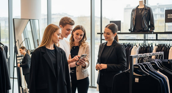 shopping checklist, buying clothes, human interaction