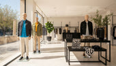 Men’s seasonal fashion collection store display