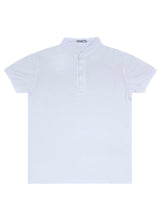 Κοντομάνικη μπλούζα GUF - 00124-4 - mao polo slim fit tee λευκό