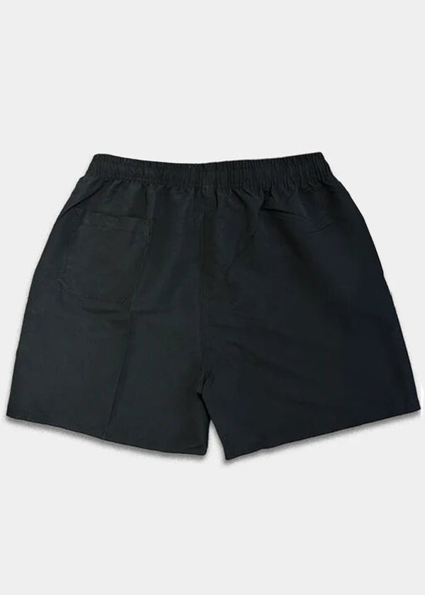 Ανδρικό μαγιό Vinyl Art Clothing - 00489-01 - minimal side logo midi swim boxer μαύρο